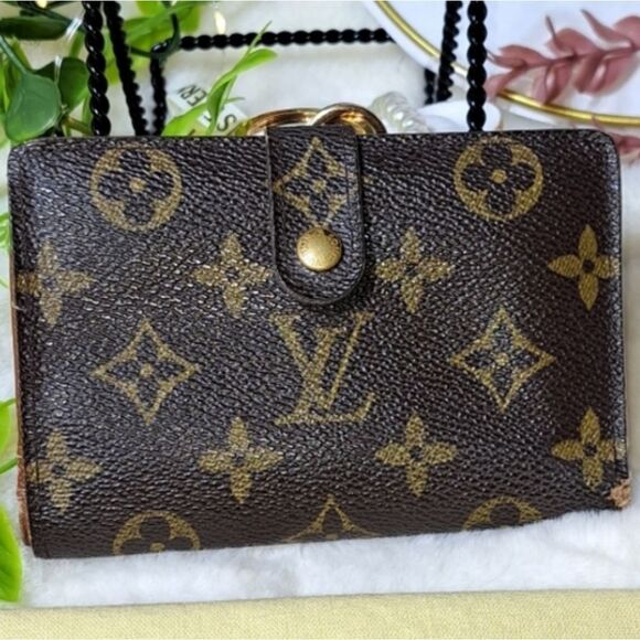Louis Vuitton Bifold Monogram Kisslock Wallet Authentic - Picture 1 of 16